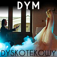 Dym dyskotekowy na wesele, imprez.